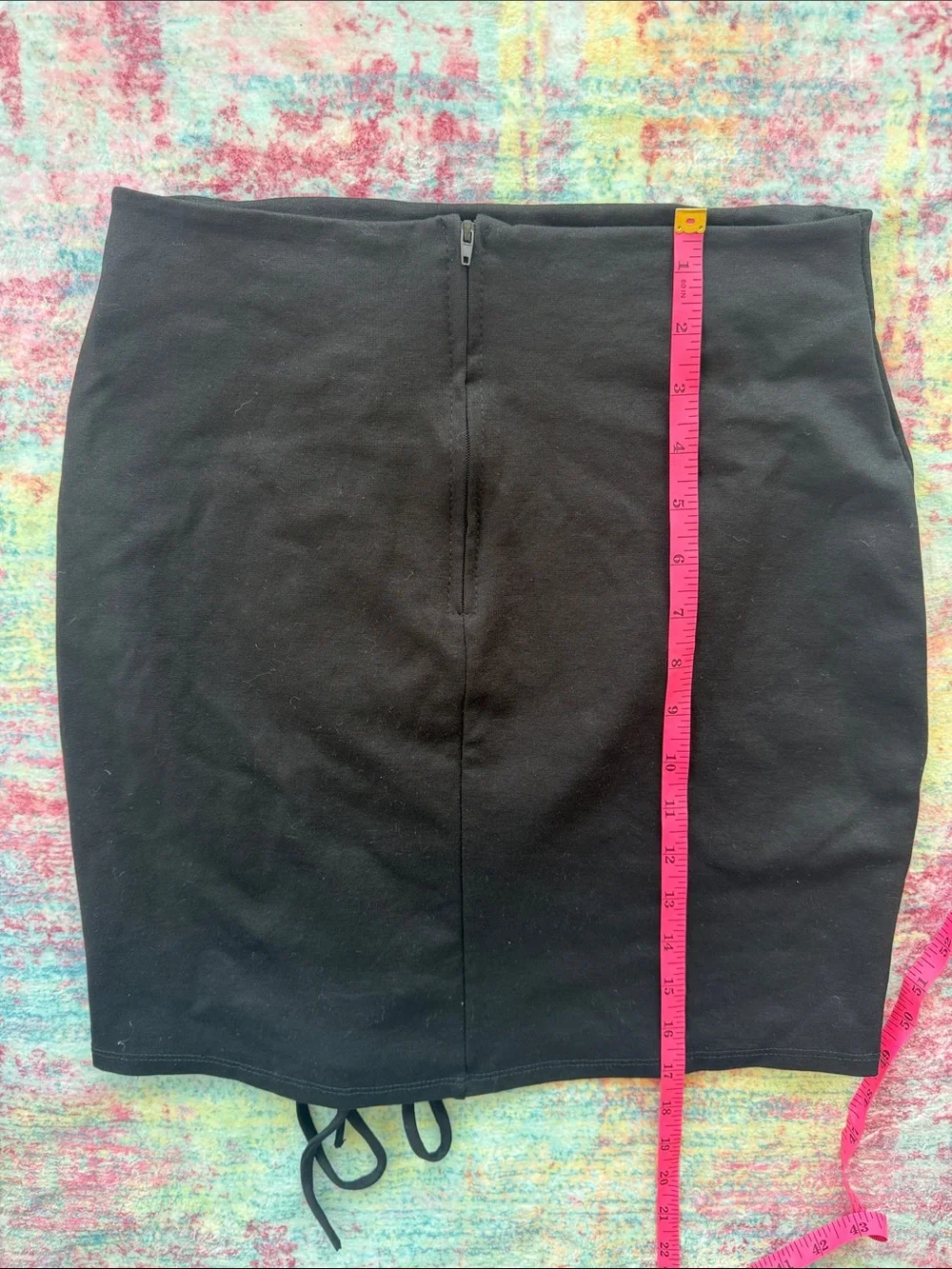 Windsor Black Lace-Up Mini Skirt